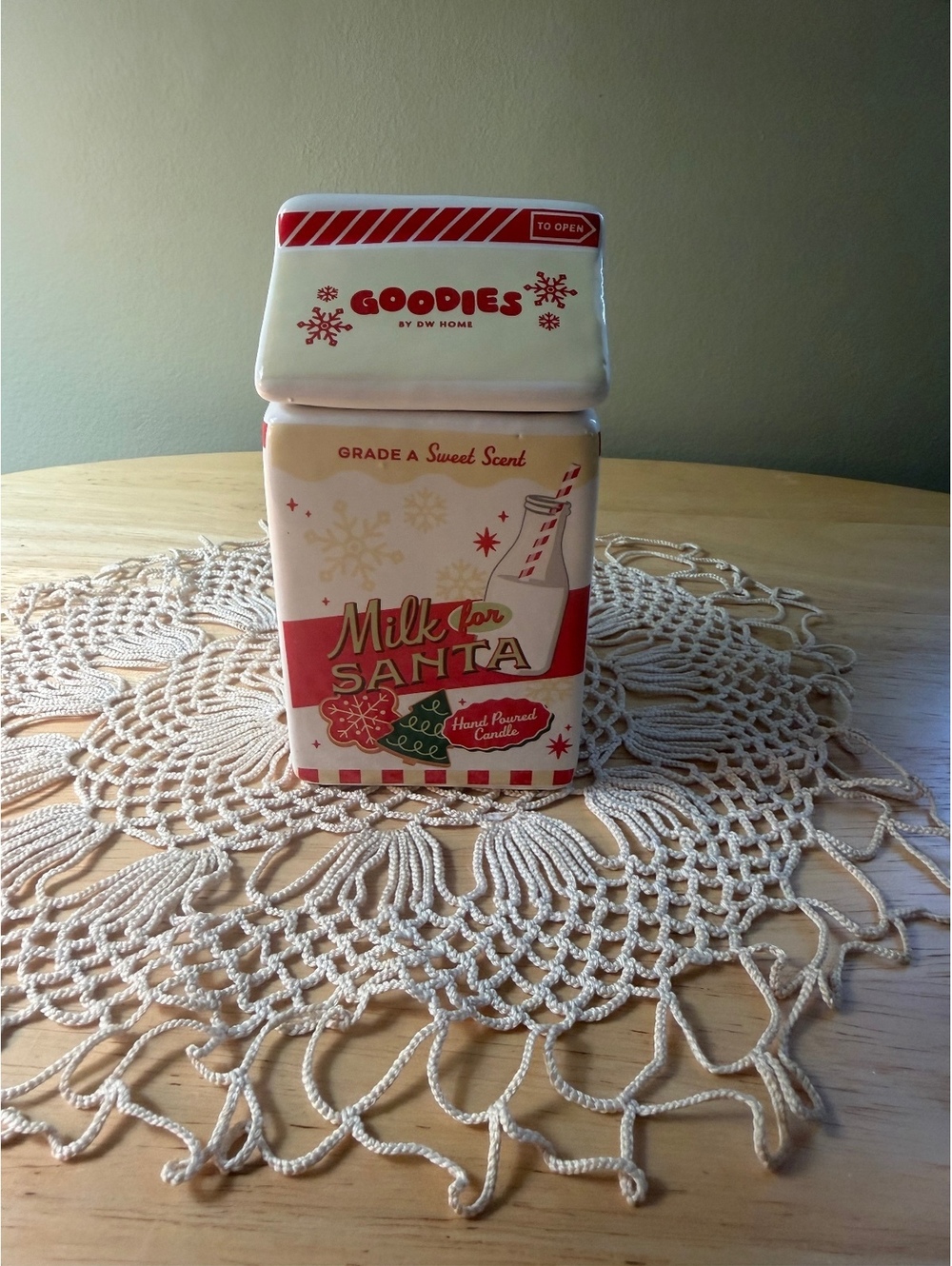 DW Home Goodies Milk for Santa Hand Poured Candle
